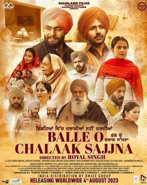 Balle O Chalaak Sajjna Poster Balle O Chalaak Sajjna 2023