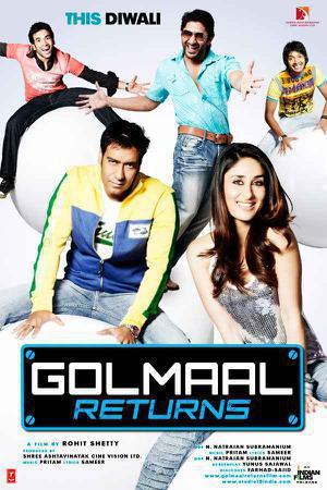 Golmaal Returns Poster Golmaal Returns 2008